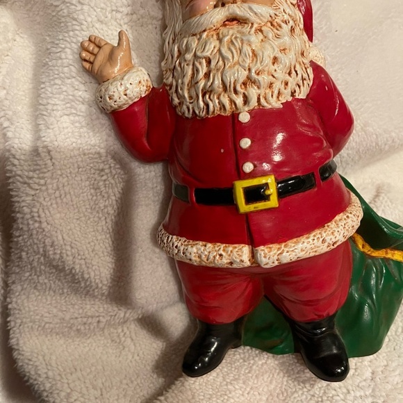 Festive Santa Claus Figurine - Red and Green - Picture 2 of 8
